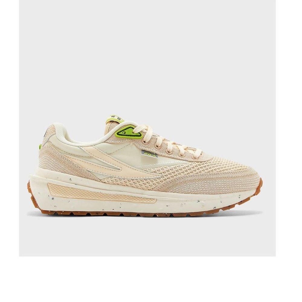 New FILA RENNO ECO Beige Sneakers Mesh Men’s Size 8,5/ womens 10 New - Picture 2 of 8